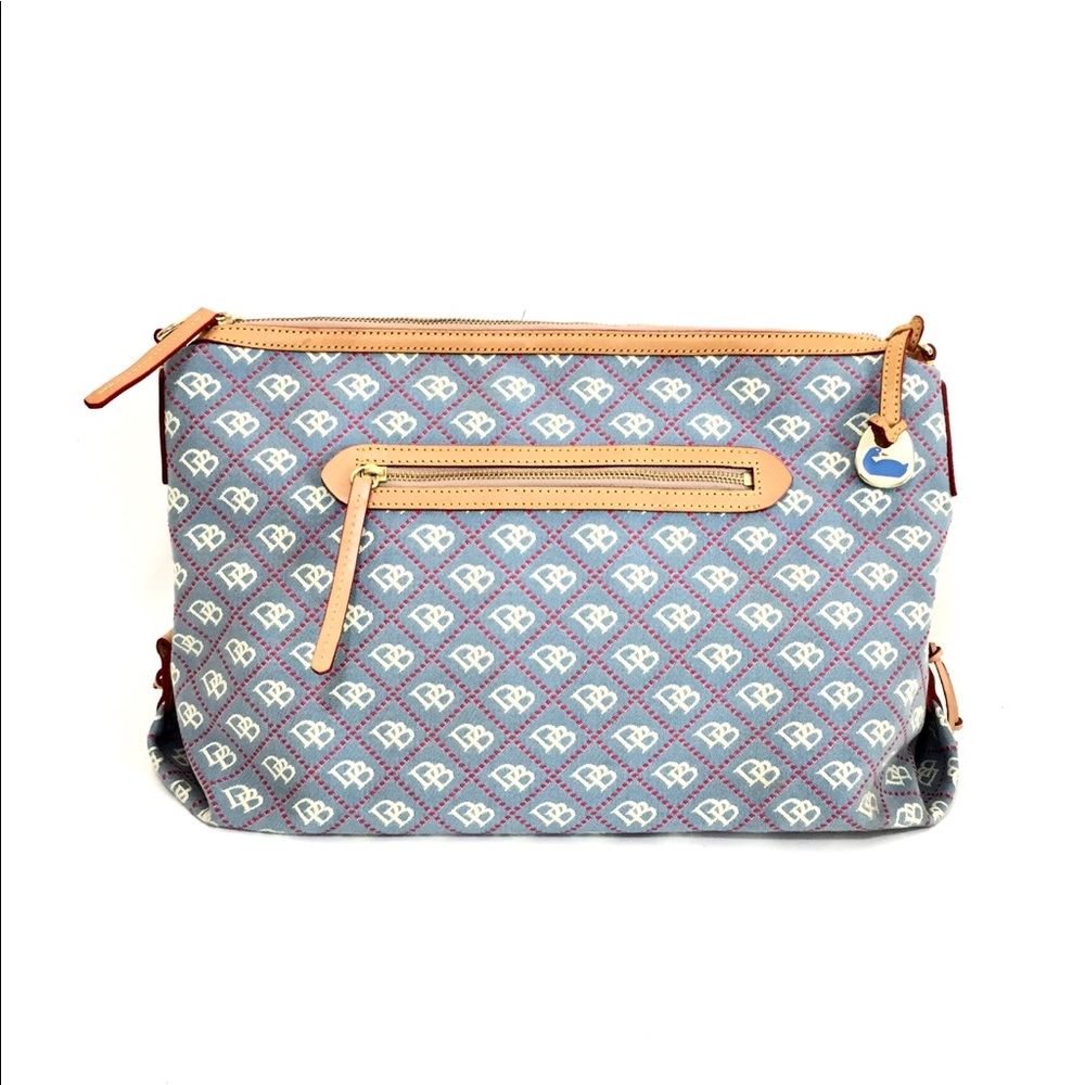 NWOTS DOONEY & BOURKE Lg Blue Logo Canvas Satchel